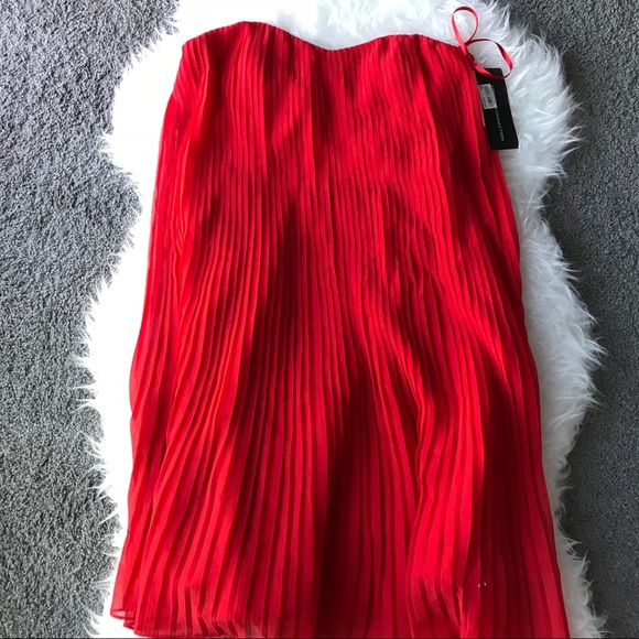 French Connection Shelby Dress  Red US6 - Picture 5 of 8